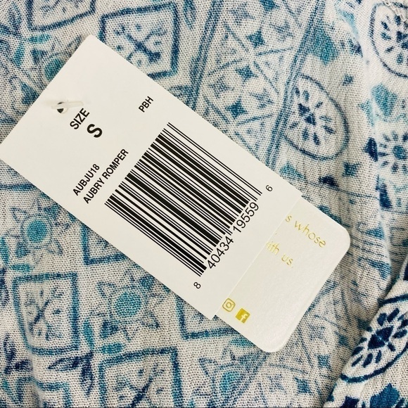 L*space Aubrey Romper Patchwork Boho Print Size S - Picture 14 of 15